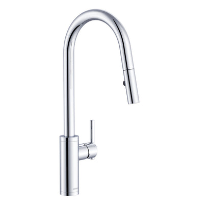Gerber D454058 Parma Cafe Pull-Down Kitchen Faucet w/ SnapBack Retraction 1.75gpm - Chrome