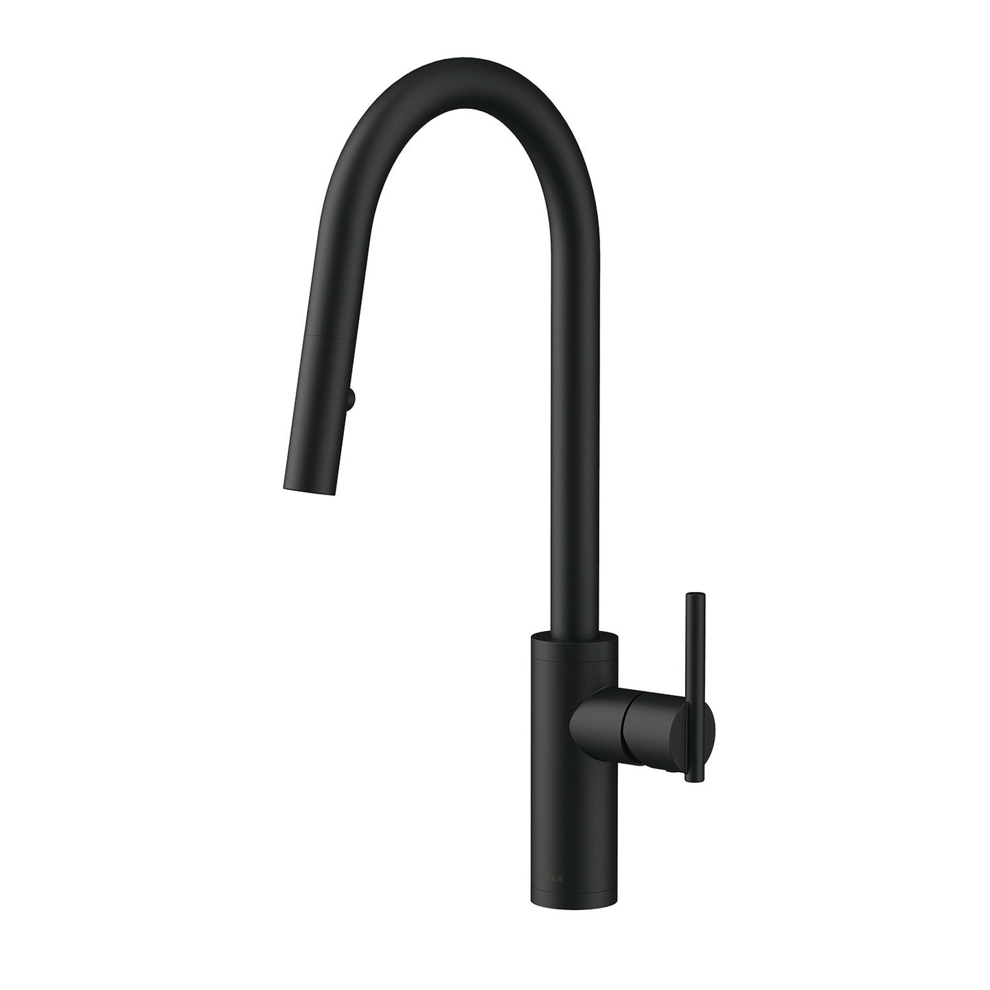 Gerber D454058 Parma Cafe Pull-Down Kitchen Faucet w/ SnapBack Retraction 1.75gpm - Satin Black