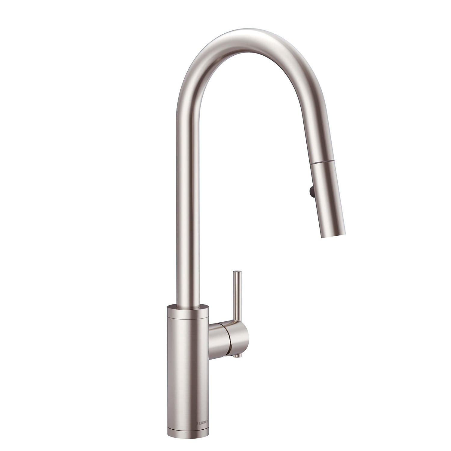 Gerber D454058 Parma Cafe Pull-Down Kitchen Faucet w/ SnapBack Retraction 1.75gpm - Stainless Steel