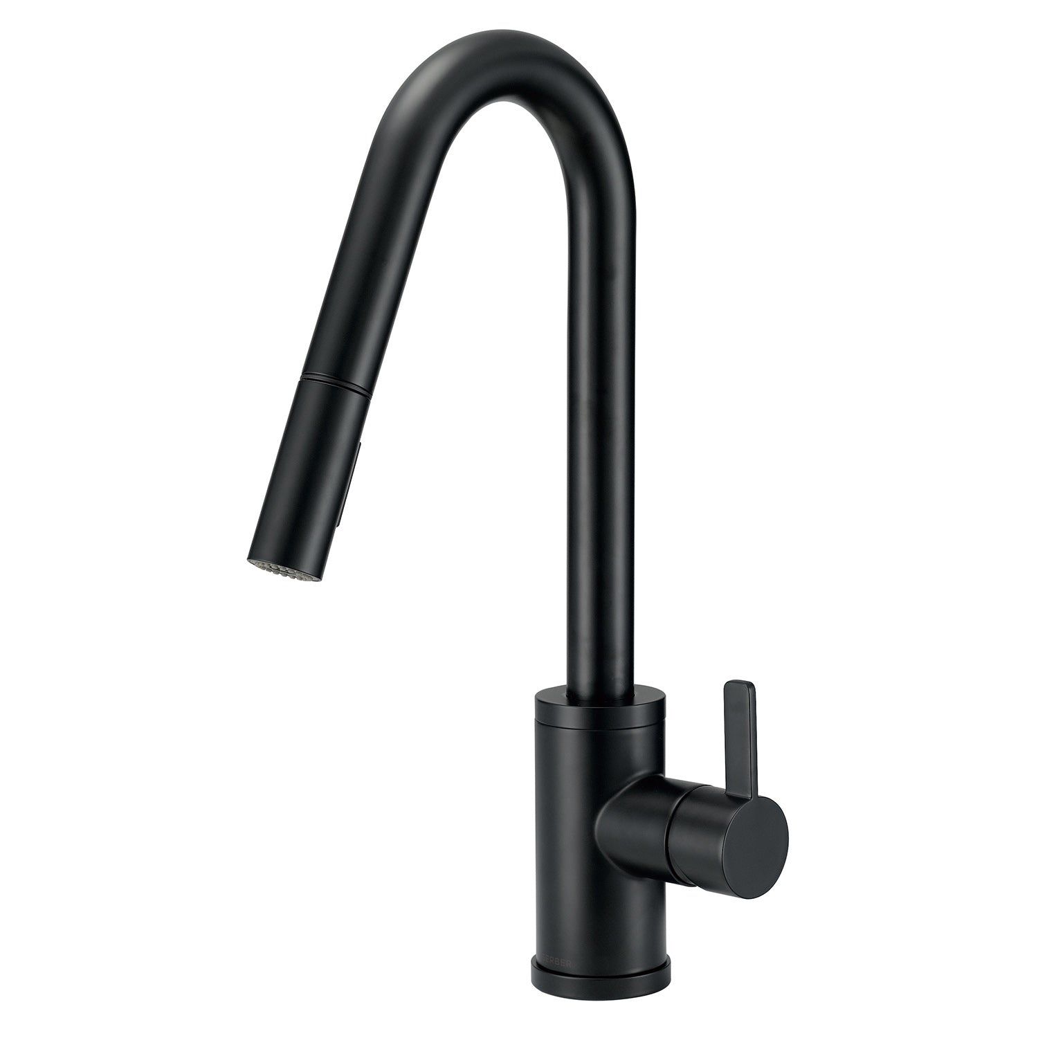 Gerber D457230 Amalfi 1H Pull-Down Kitchen Faucet w/SnapBack Retraction 1.75gpm - Satin Black