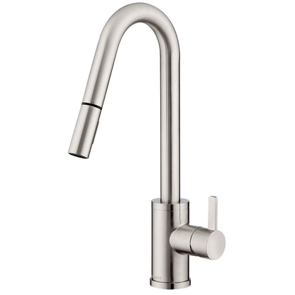 Gerber D457230 Amalfi 1H Pull-Down Kitchen Faucet w/SnapBack Retraction 1.75gpm - Stainless Steel