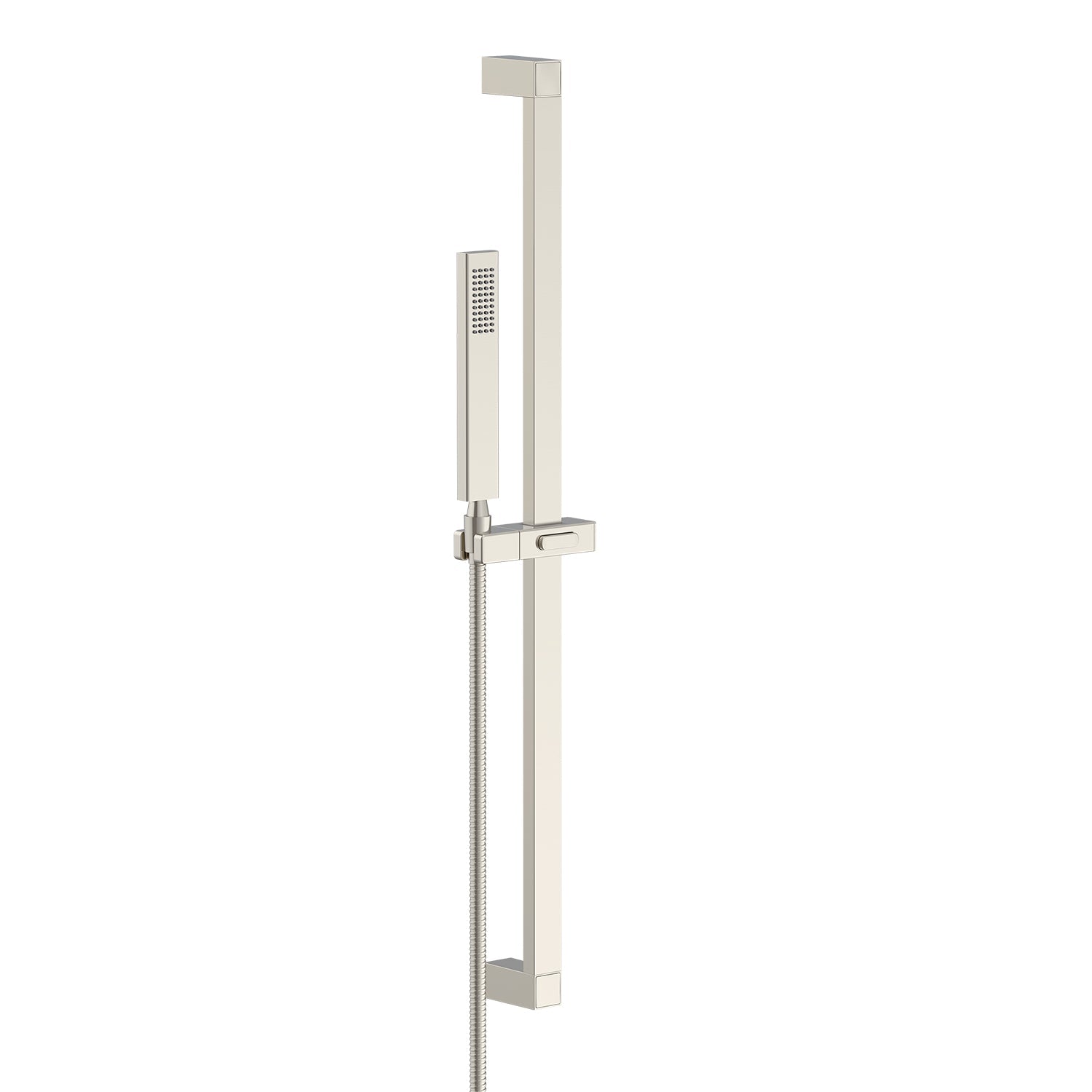 Gerber D462726 Versa Square 30" Slide Bar Assembly w/ Single Function Rectangular Handshower 1.75gpm - Brushed Nickel