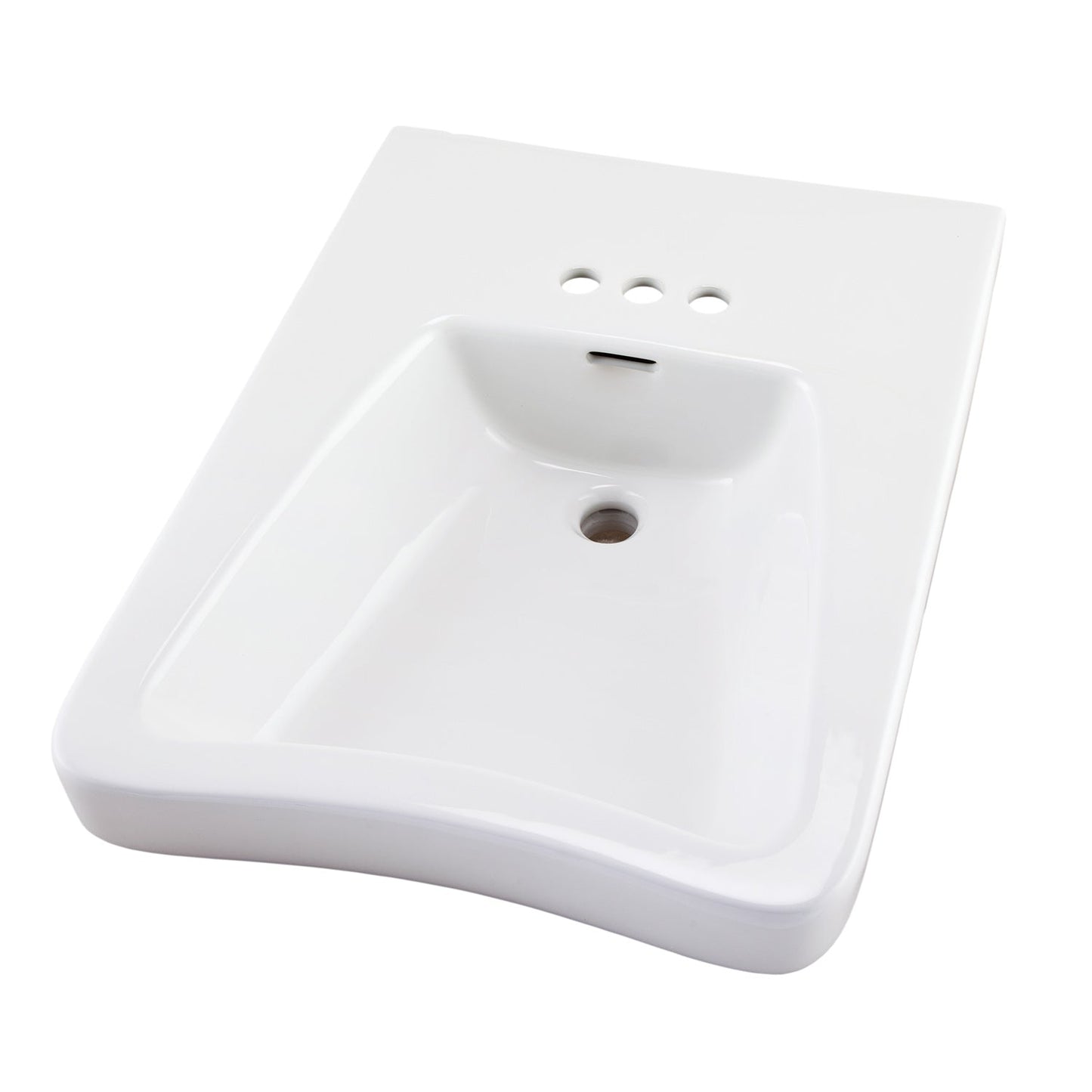 Gerber G0012464 Eaton Wheelchair Lav 27"x20" 4"CC White - White