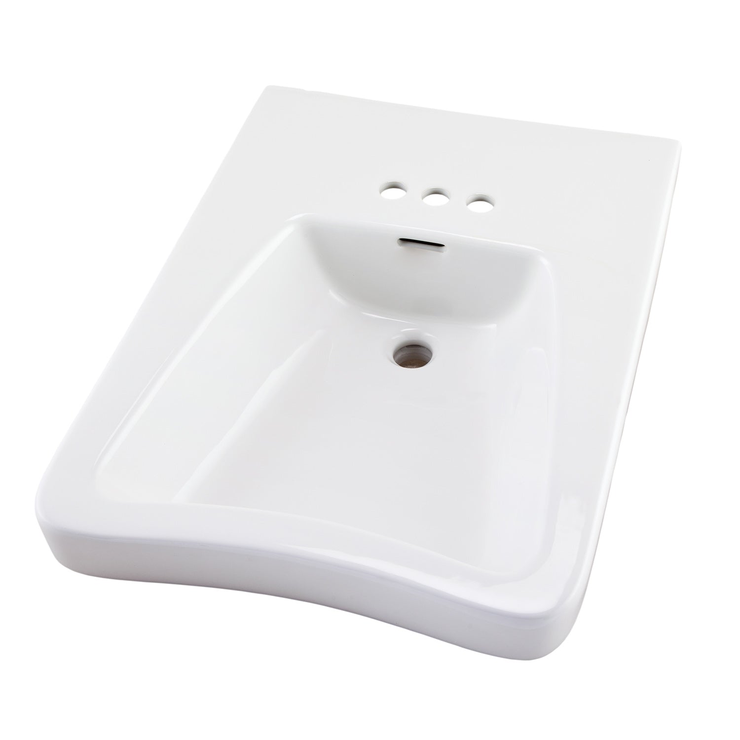 Gerber G0012464 Eaton Wheelchair Lav 27"x20" 4"CC White - White