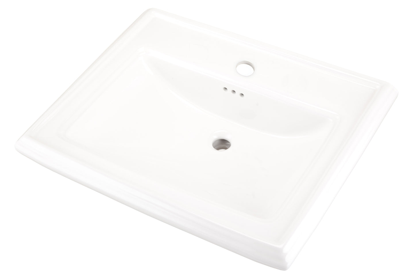 Gerber G0012582 Logan Square Standard Ped Lav 27.38"x21.25" Single Hole White - White