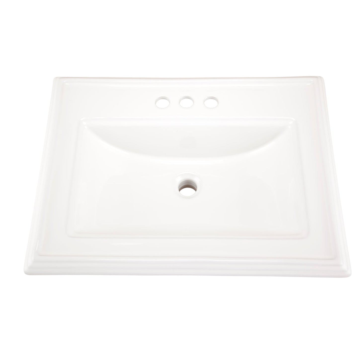 Gerber G0012875 Logan Square S-Rim Lav 23.63"x18.13" 4"CC White - White