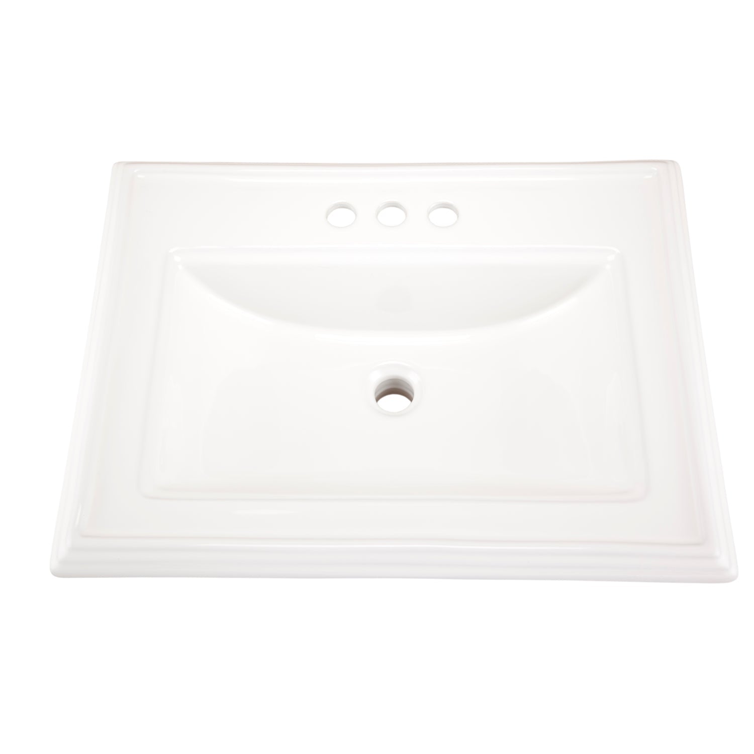 Gerber G0012875 Logan Square S-Rim Lav 23.63"x18.13" 4"CC White - White