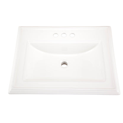 Gerber G0012875 Logan Square S-Rim Lav 23.63"x18.13" 4"CC White - White