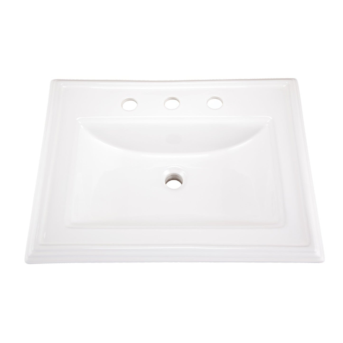 Gerber G0012879 Logan Square S-Rim Lav 23.63"x18.13" 8"CC White - White