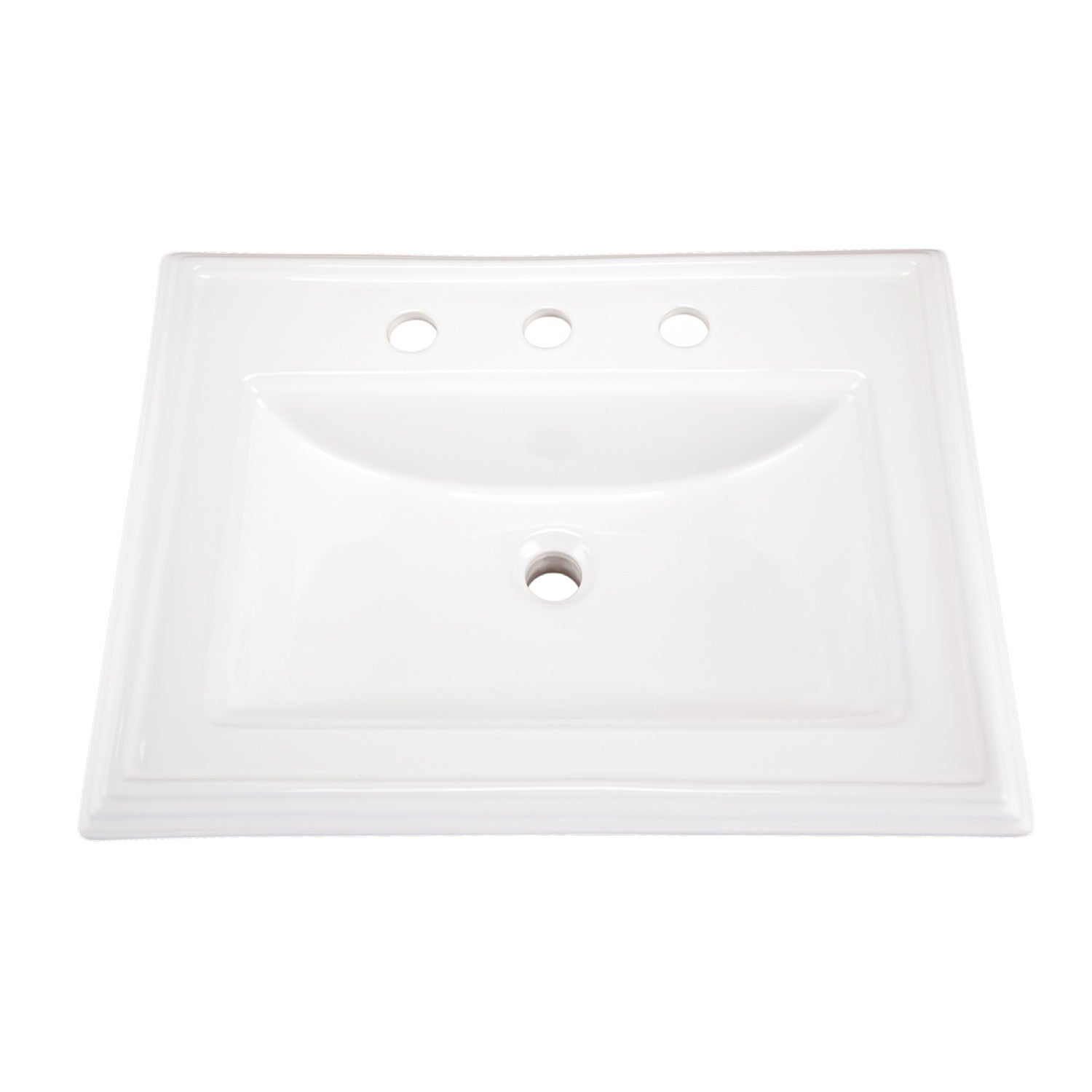 Gerber G0012879 Logan Square S-Rim Lav 23.63"x18.13" 8"CC White - White