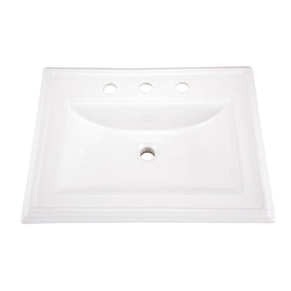 Gerber G0012879 Logan Square S-Rim Lav 23.63"x18.13" 8"CC White - White