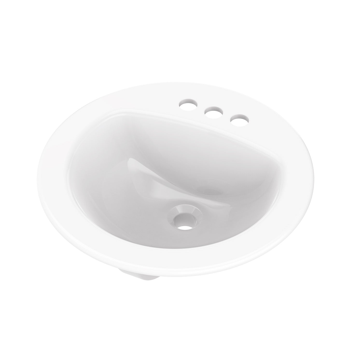 Gerber G0012884CH Maxwell S-Rim Lav 19" Round 4"CC in Trapezoid Carton White - White