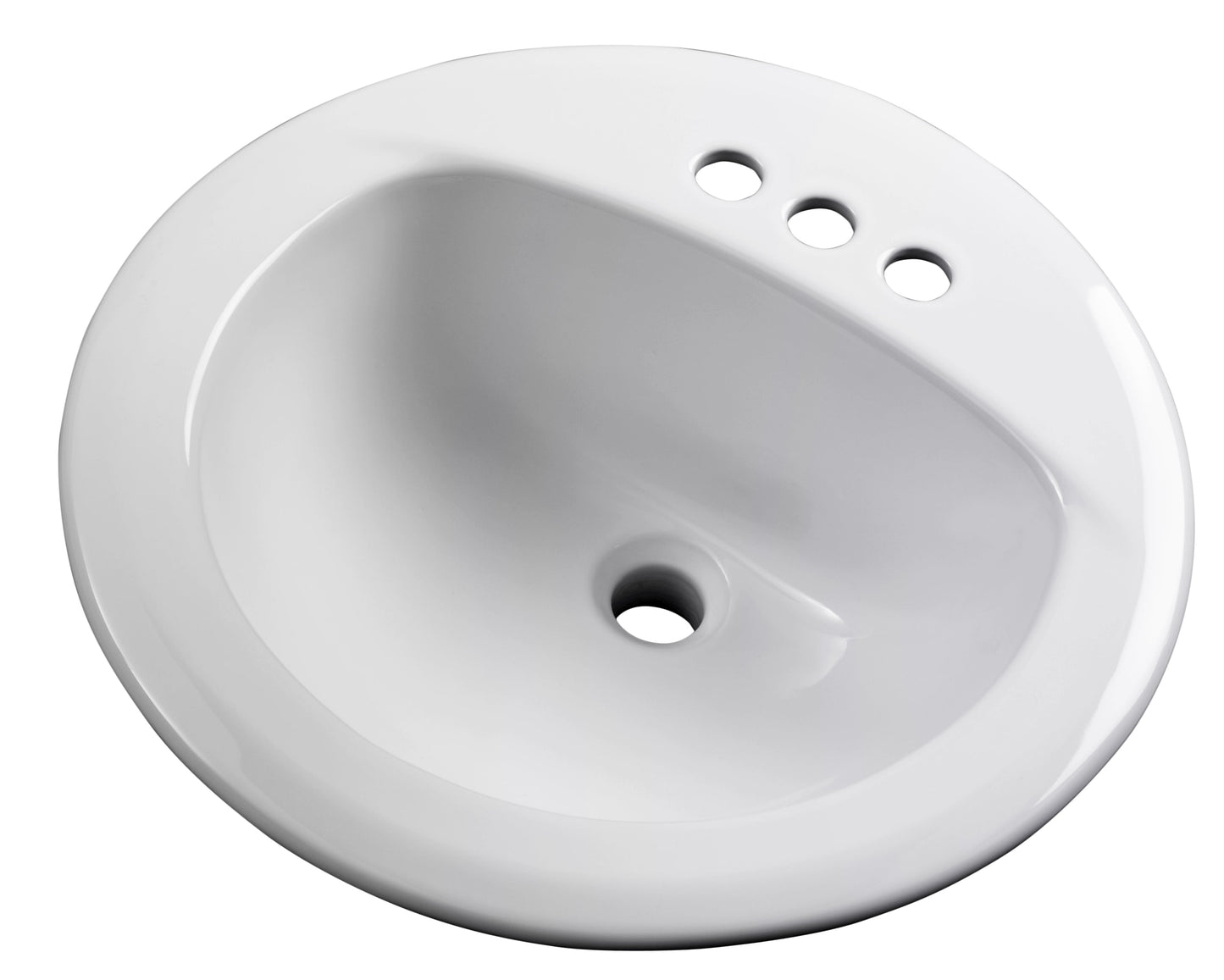 Gerber G0012884CH Maxwell S-Rim Lav 19" Round 4"CC in Trapezoid Carton White - White