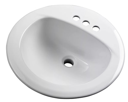 Gerber G0012884CH Maxwell S-Rim Lav 19" Round 4"CC in Trapezoid Carton White - White