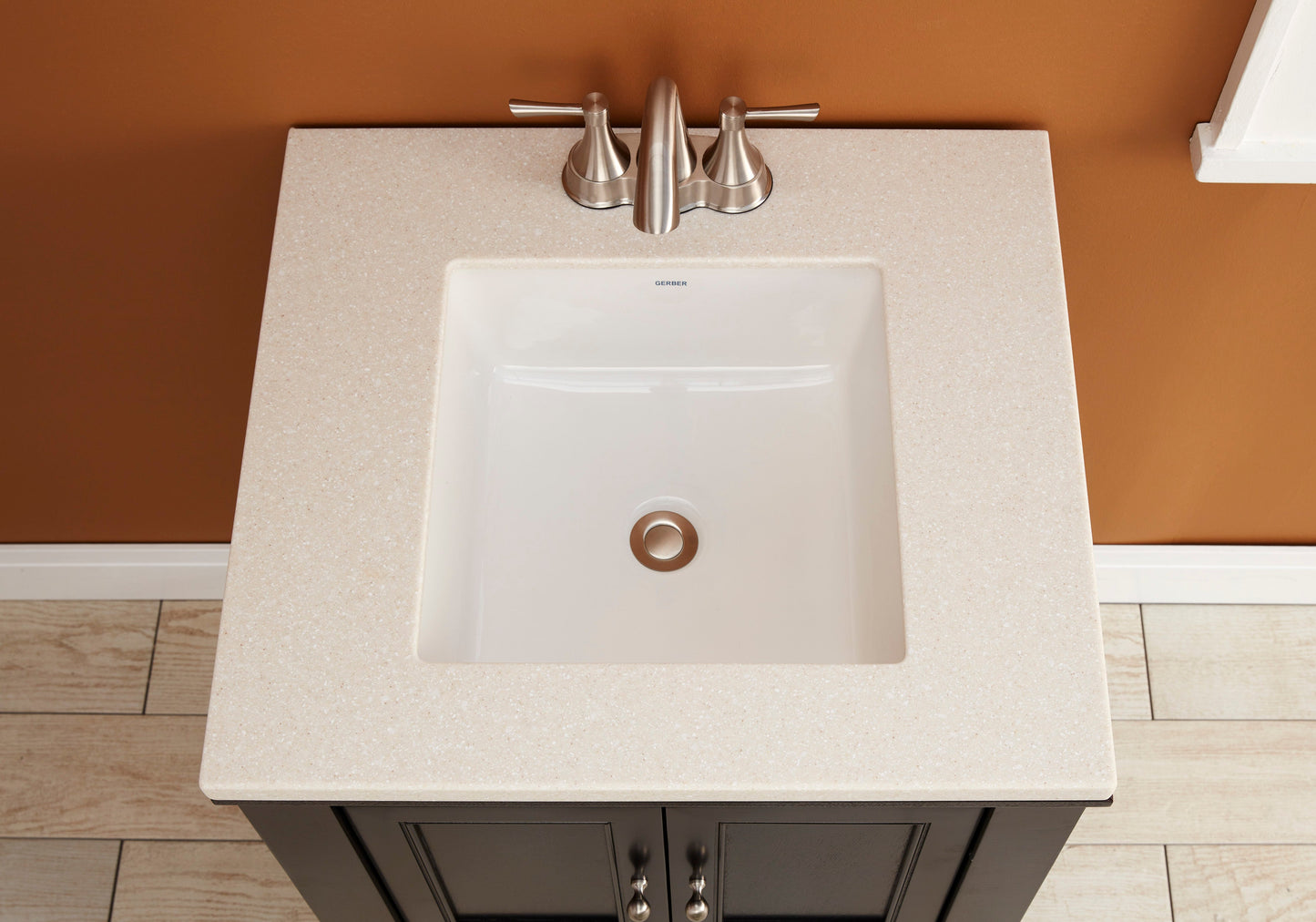 Gerber G0013710 Wicker Park Undercounter Lavatory 16" x 16" Square White - White