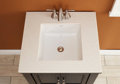 Gerber G0013710 Wicker Park Undercounter Lavatory 16" x 16" Square White - White