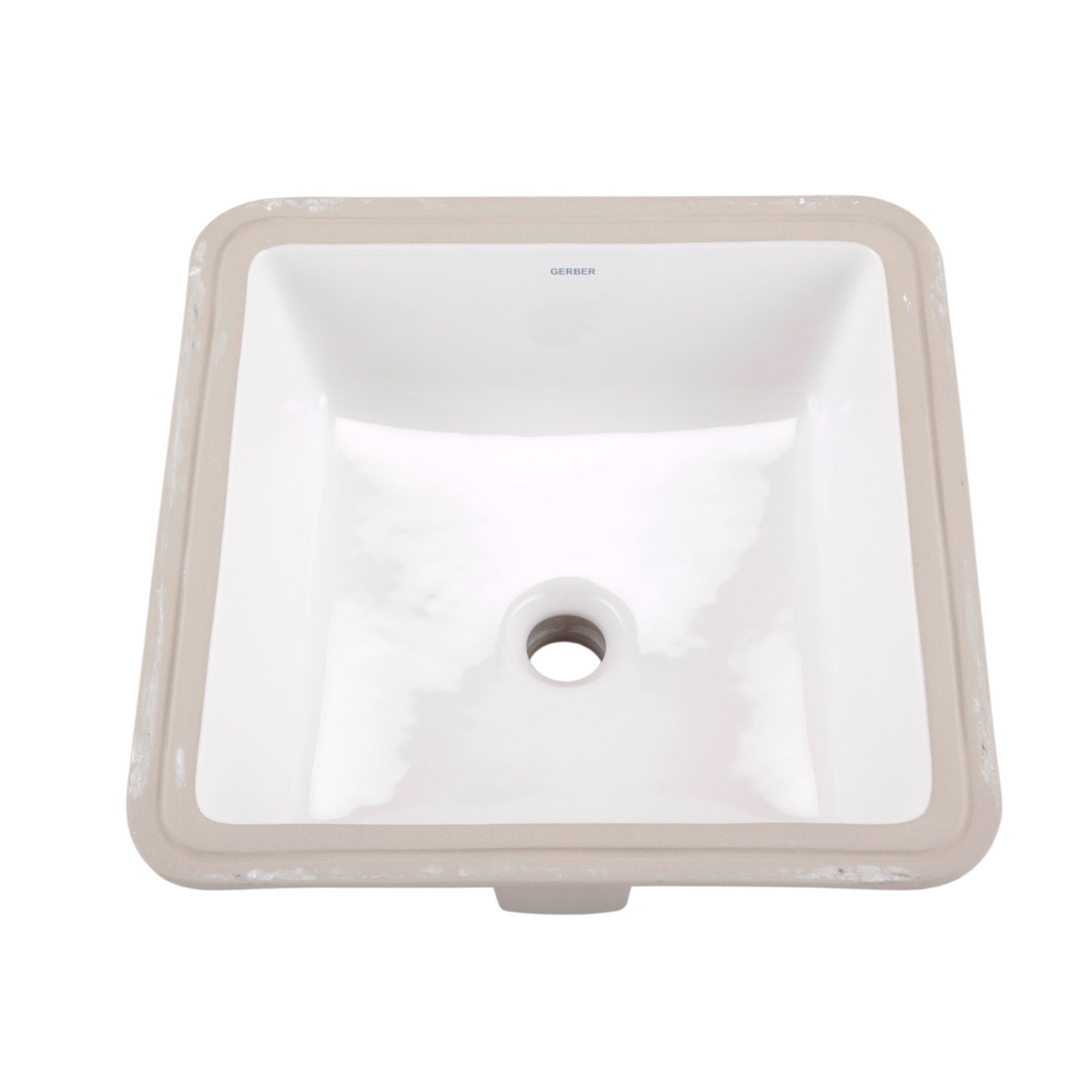 Gerber G0013710 Wicker Park Undercounter Lavatory 16" x 16" Square White - White