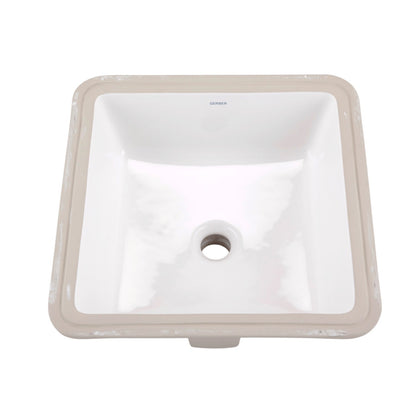 Gerber G0013710 Wicker Park Undercounter Lavatory 16" x 16" Square White - White