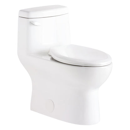 Gerber G0021019 Avalanche CT 1.28gpf One-Piece Toilet ADA Elongated 12" Rough-In White - White