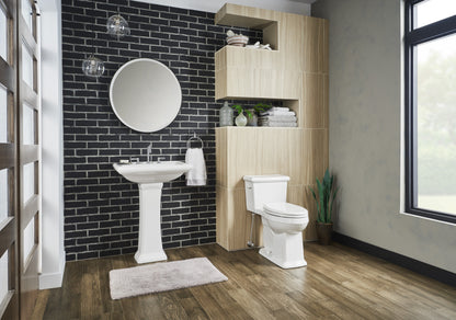 Gerber G0021020 Logan Square 1.28gpf 1pc ADA Elongated Simple CT Toilet 12" Rough-In White - White