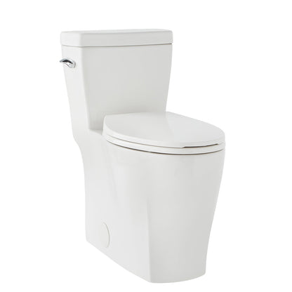 Gerber G0021021 Lemora 1.28gpf 1pc ADA Elongated CT Toilet 12" Rough-In White - White