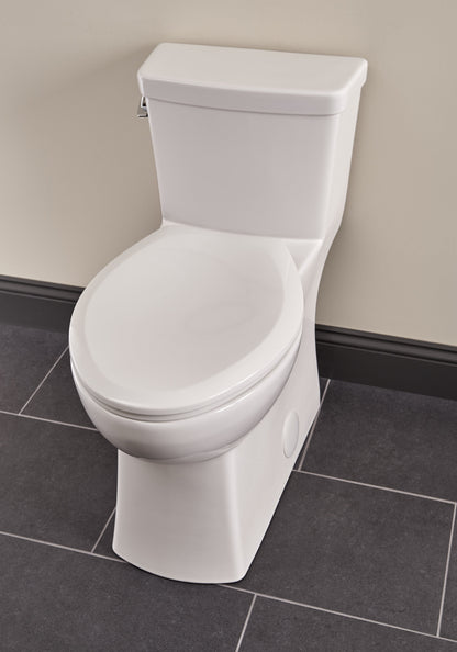 Gerber G0021187CT Burr Ridge 1.28gpf ADA EL 1pc CT Toilet 12" Rough-In White - White