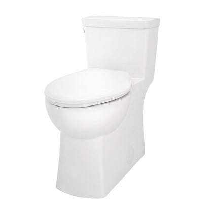 Gerber G0021187CT Burr Ridge 1.28gpf ADA EL 1pc CT Toilet 12" Rough-In White - White