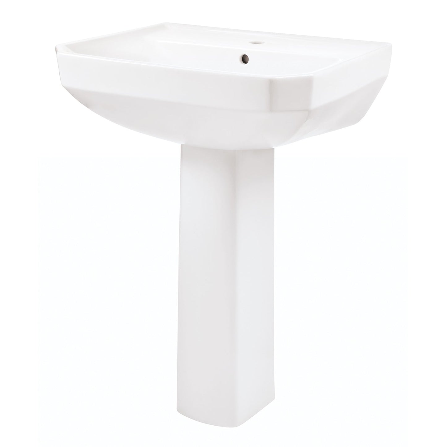 Gerber G0023562 Viper Standard Single Hole Ped Lav Combo: G0013562 Lav w/ G0029834 Ped White - White