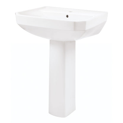 Gerber G0023562 Viper Standard Single Hole Ped Lav Combo: G0013562 Lav w/ G0029834 Ped White - White