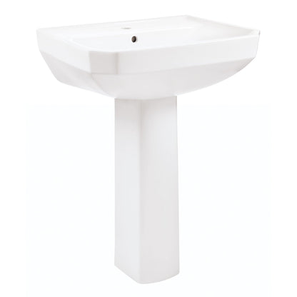 Gerber G0023562 Viper Standard Single Hole Ped Lav Combo: G0013562 Lav w/ G0029834 Ped White - White