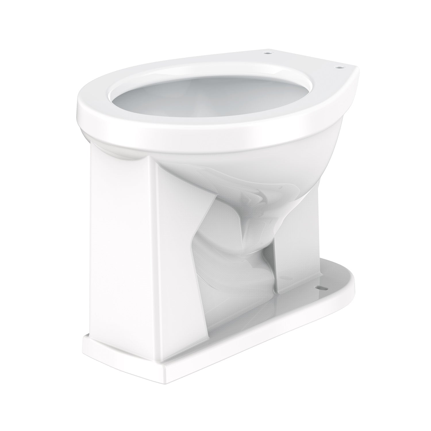Gerber G002564230 1.1/1.28/1.6gpf Round Front Floor Mounted Back Spud Bowl 1-1/4" Spud 10" Rough-In White - White
