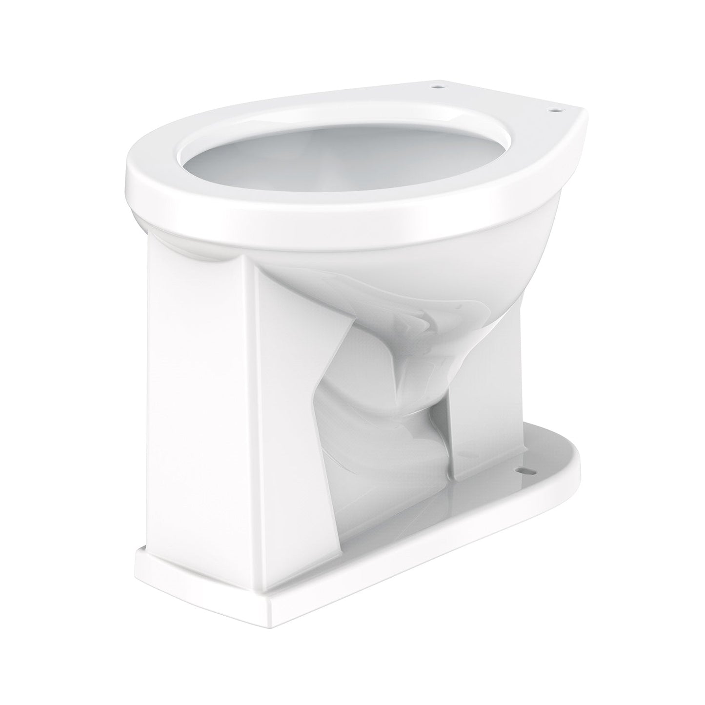 Gerber G002564231 1.1/1.28/1.6gpf Round Front Floor Mounted Back Spud Bowl 1-1/2" Spud 10" Rough-In White - White