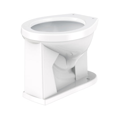 Gerber G002564231 1.1/1.28/1.6gpf Round Front Floor Mounted Back Spud Bowl 1-1/2" Spud 10" Rough-In White - White