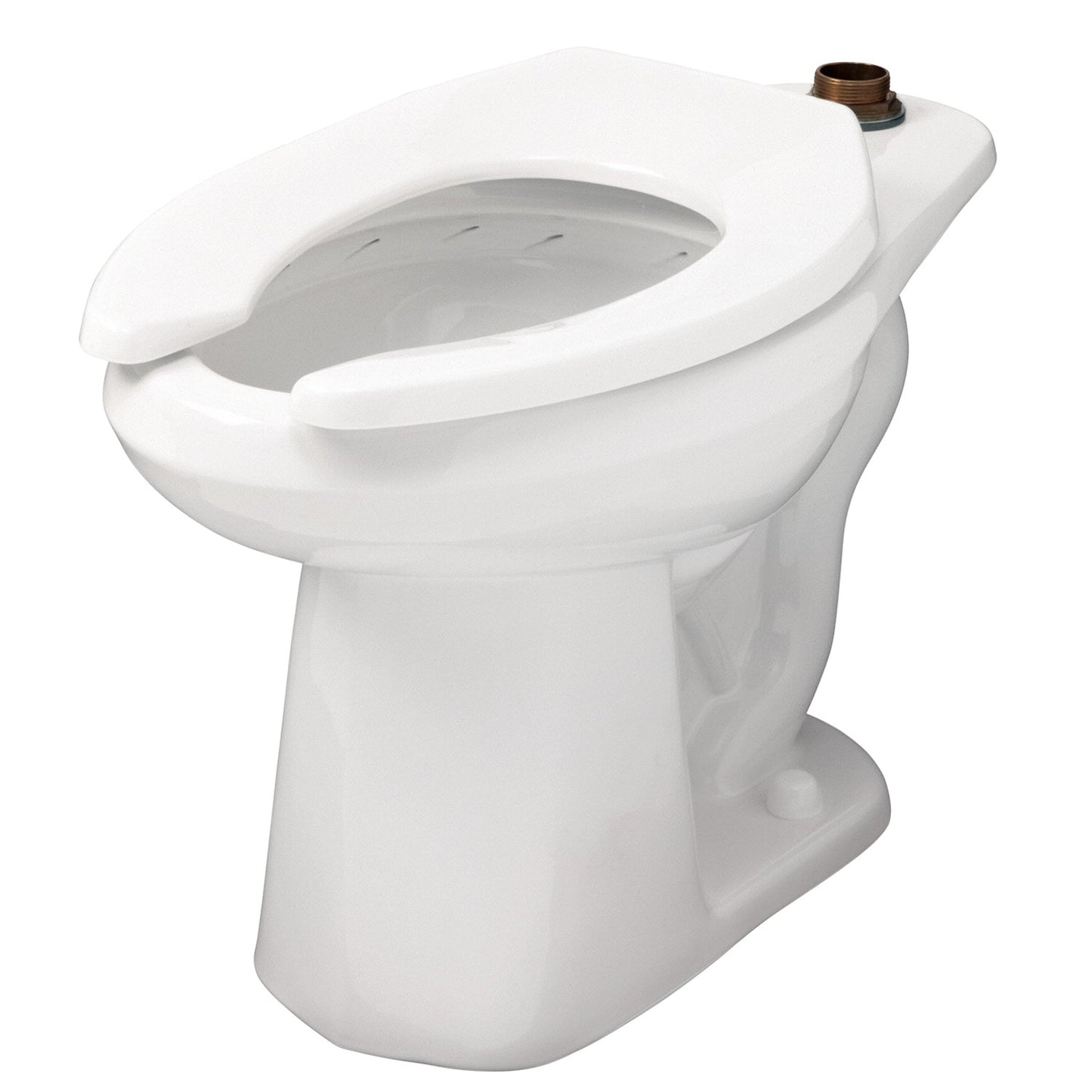 Gerber G0025733 North Point 1.28/1.6gpf ADA Elongated Floor Mounted Top Spud Bowl 10" Rough-In White - White
