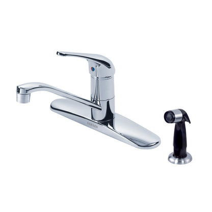 Gerber G0040212 Maxwell 1H Kitchen Faucet w/ Spray 1.75gpm Aeration/2.2gpm Spray Chrome - Chrome