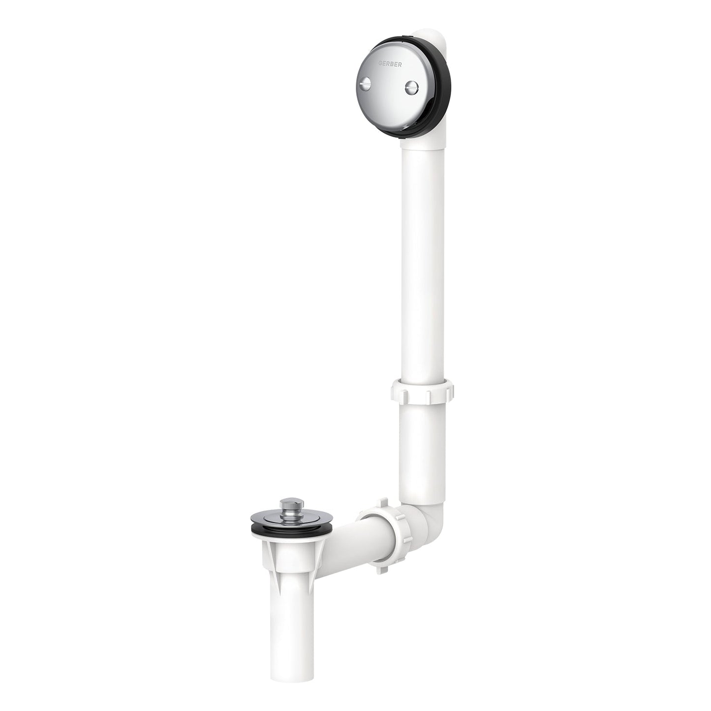 Gerber G004155176 Gerber Classics PVC Drain in Shoe for Standard Tub with Retaining Ring Chrome - Chrome
