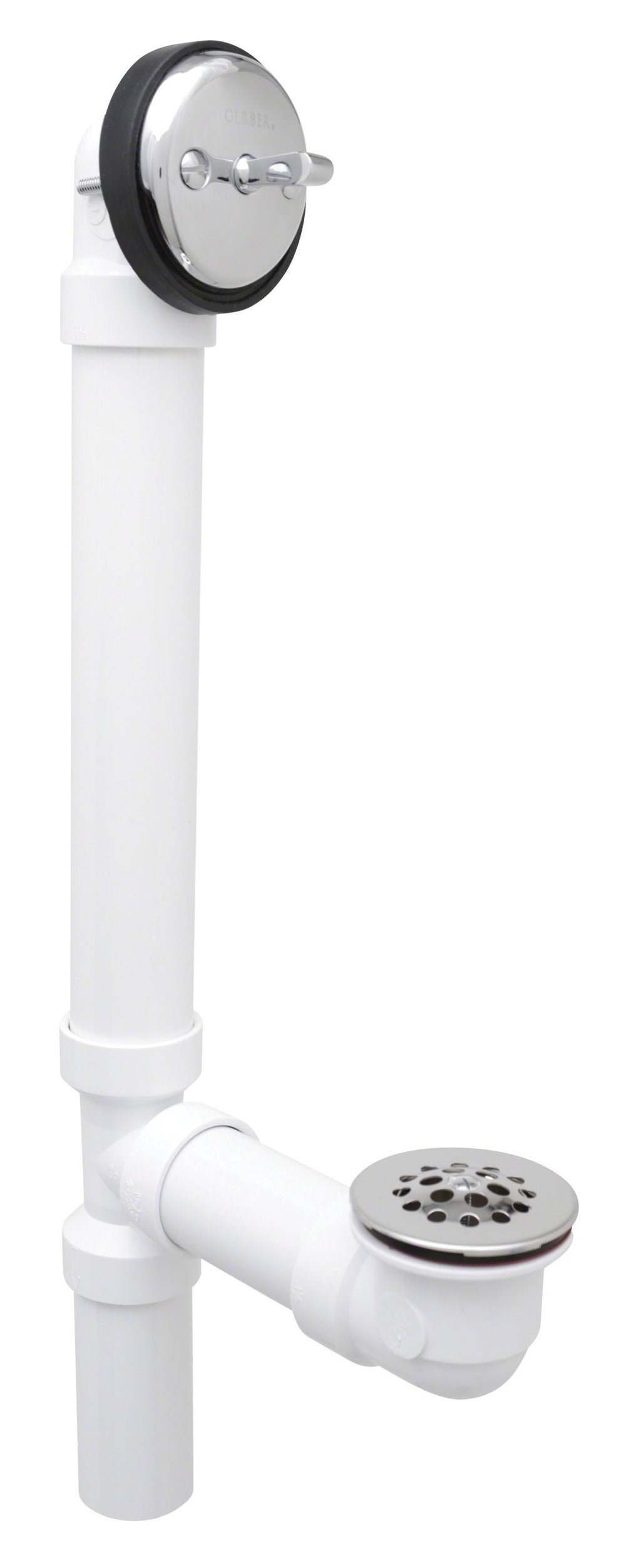 Gerber G0041572 Gerber Classics Schedule 40 PVC Trip Lever Drain for Standard Tub Chrome - Chrome