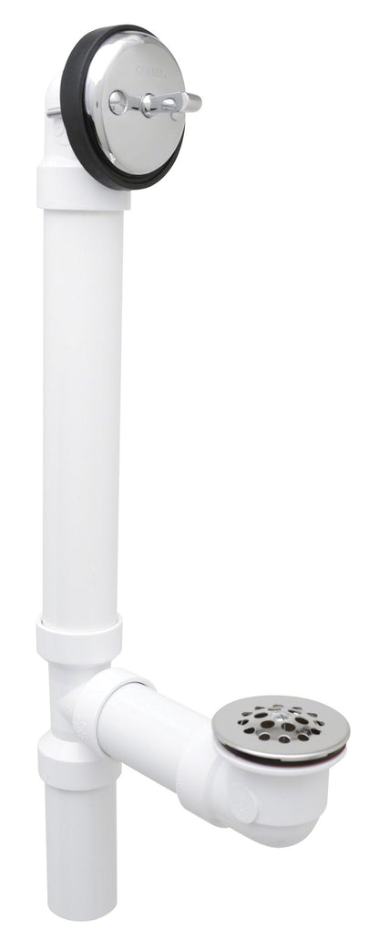 Gerber G0041572 Gerber Classics Schedule 40 PVC Trip Lever Drain for Standard Tub Chrome - Chrome
