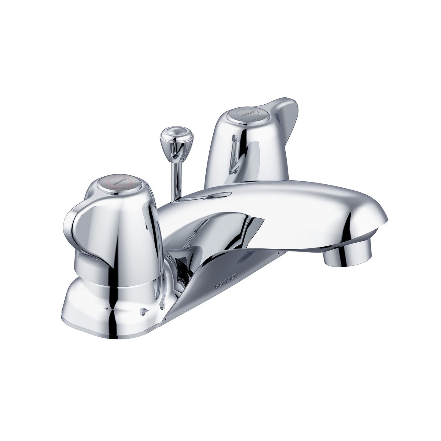 Gerber G0043165 Maxwell 2H Centerset Lavatory Faucet w/ Metal Pop-Up Drain 1.2gpm Chrome - Chrome