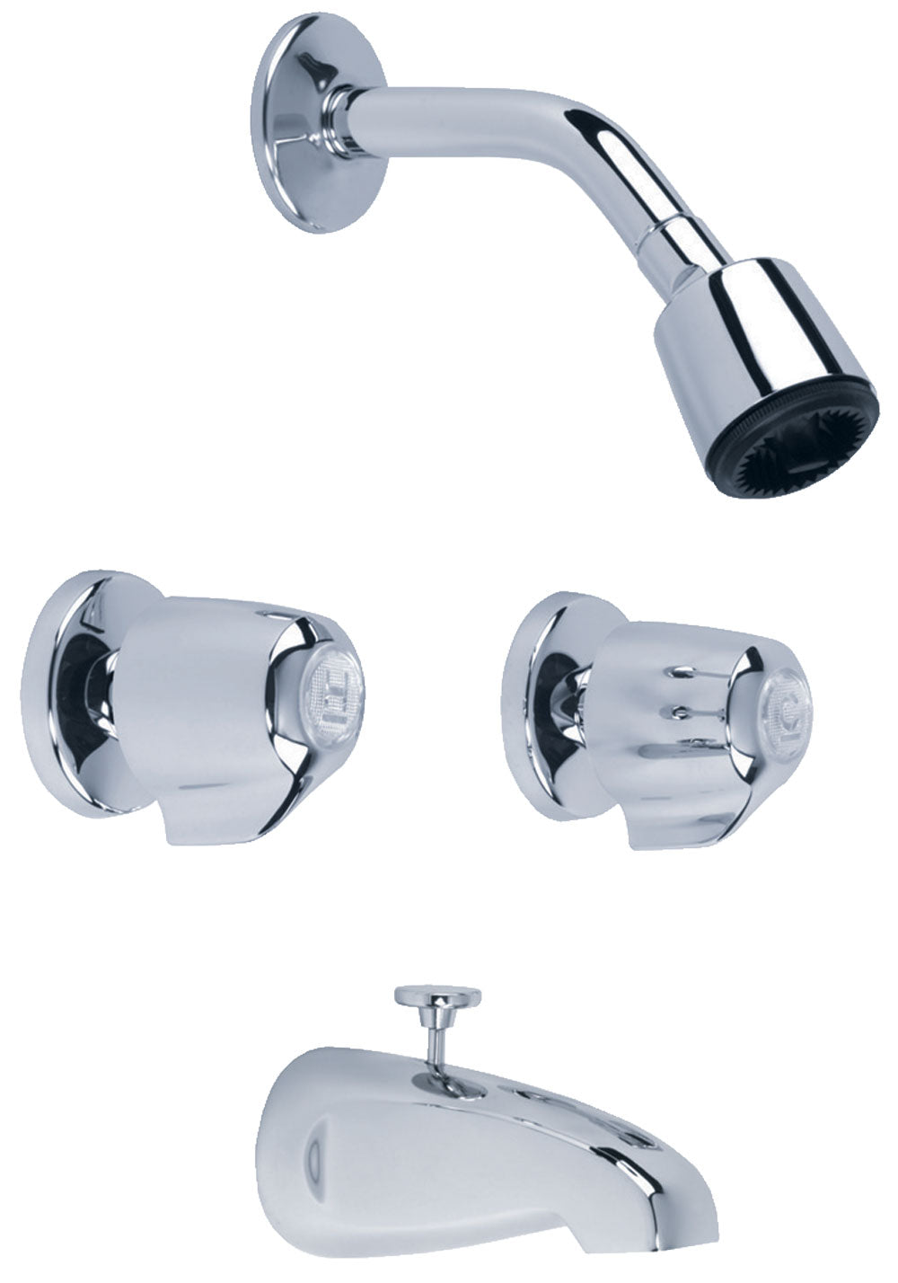 Gerber G004652083 Gerber Classics 6 Inch Centers Two Handle Tub & Shower Fitting 1.75gpm Chrome - Chrome