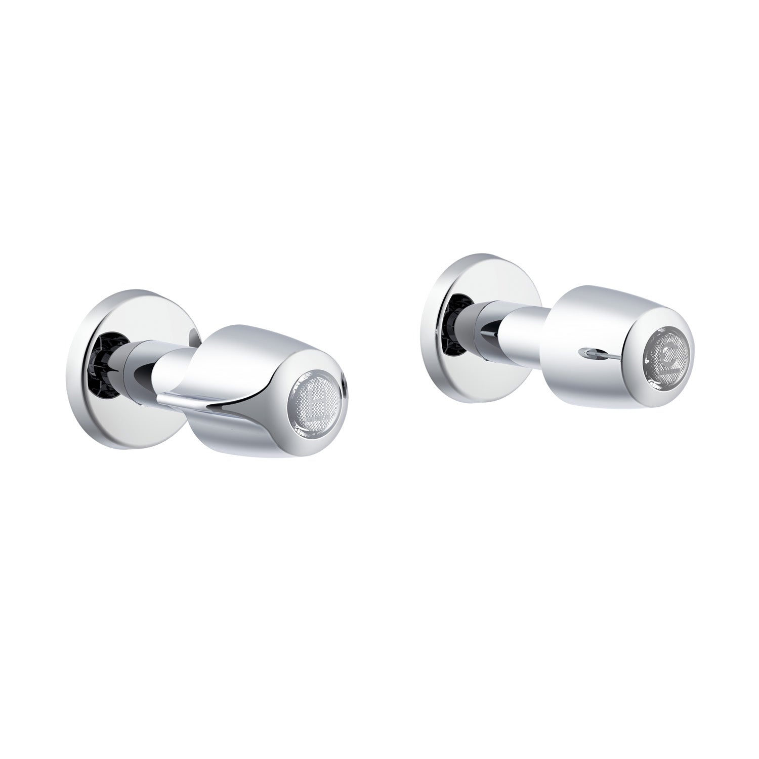 Gerber G004776183 Gerber Classics 2H Straight Pattern Trim & Compression Valve w/ 1/2" Sweat Connections & Metal Handles Chrome - Chrome