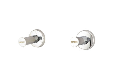 Gerber G004787183 Gerber Classics 2H Straight Pattern Trim & Compression Valve w/ 3/4" Sweat Connections Less Handles Chrome - Chrome