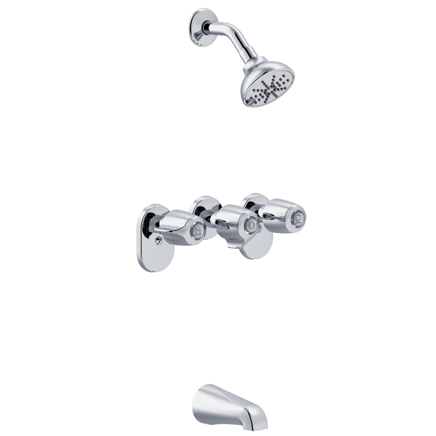 Gerber G004803483 Gerber Classics 3H By-Pass Valve Body Tub & Shower Fitting 1.75gpm Chrome - Chrome