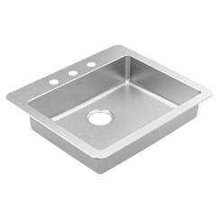 Moen 25"X22"  Steel 18 Gauge Single Bowl Drop In Sink