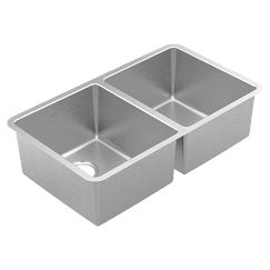 Moen  Steel 18 Gauge Double Bowl Sink