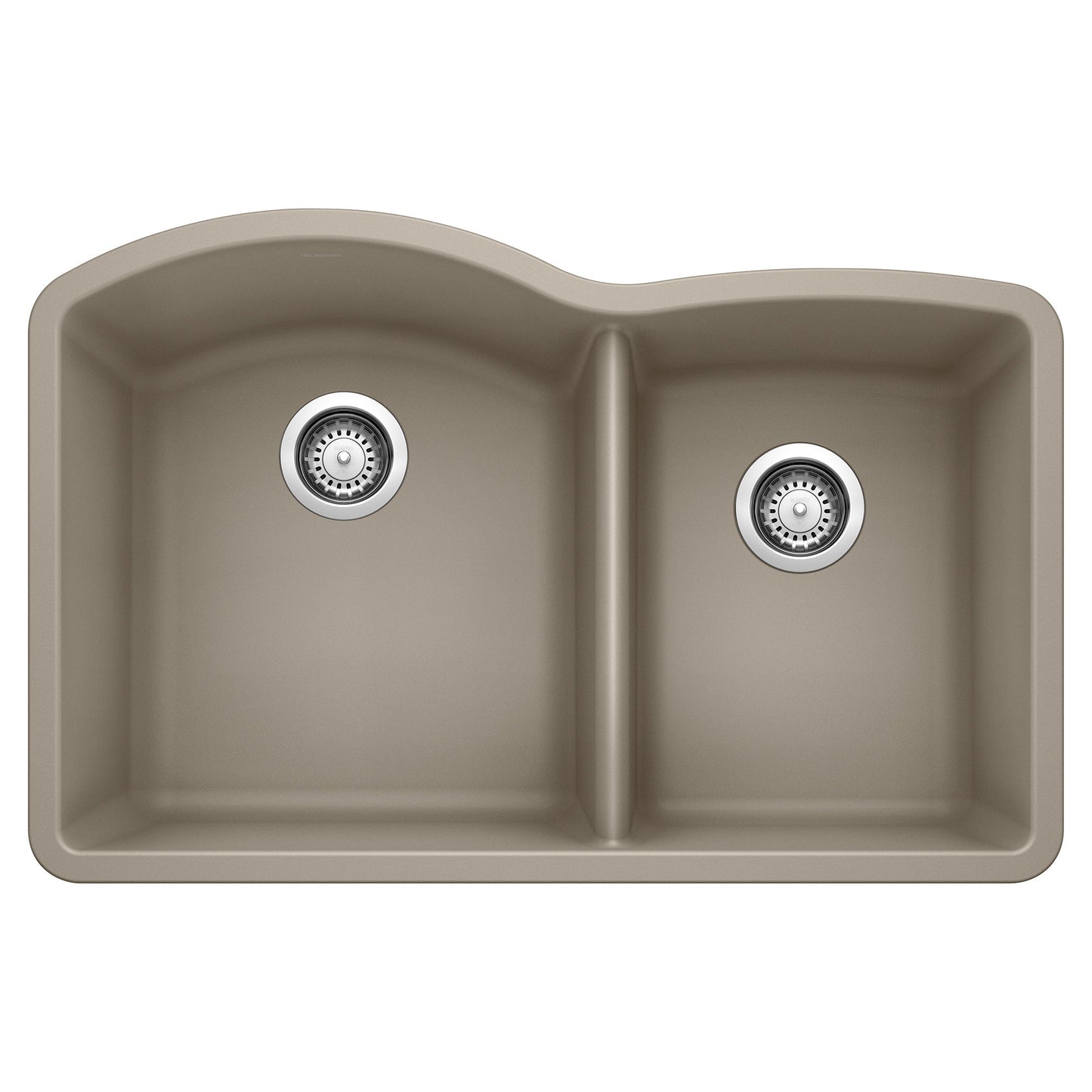 BLANCO 441284 Diamond 1-3/4 Double Bowl Kitchen Sink - Truffle