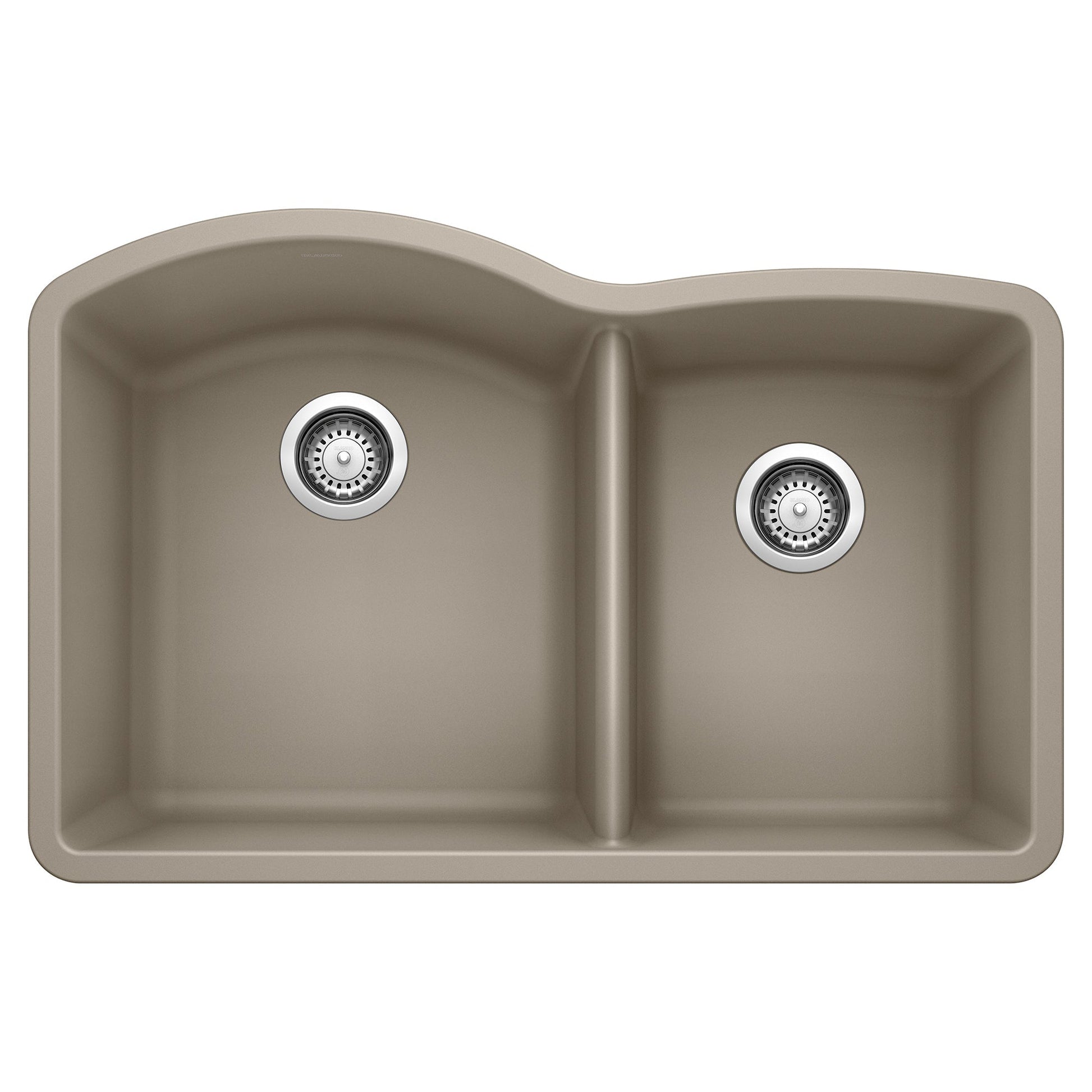 BLANCO 441284 Diamond 1-3/4 Double Bowl Kitchen Sink - Truffle
