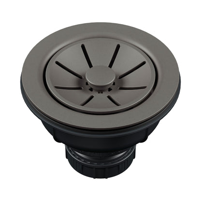 BLANCO Essential Silgranit Color-Matched 3.5" Basket Strainer with Turn-to-Close Design - Volcano Gray
