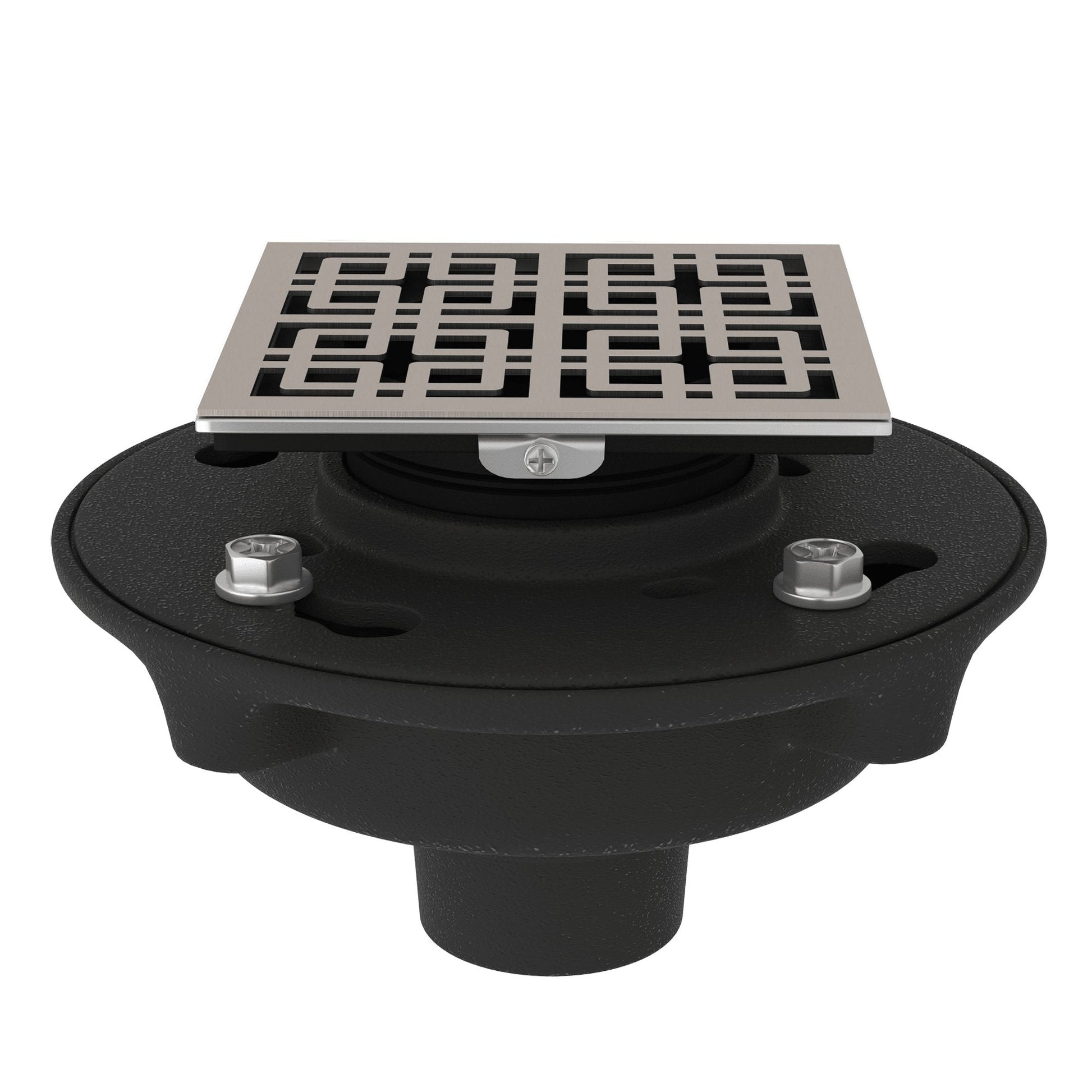 ROHL SDCI2-3142 Cast Iron 2" No Hub Drain Kit With 3142 Weave Decorative Cover