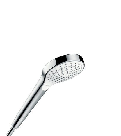 Hansgrohe 26803401 Croma Select S 2.5 GPM Vario-Function Handshower with Select and Quick Clean Technologies in Chrome/White